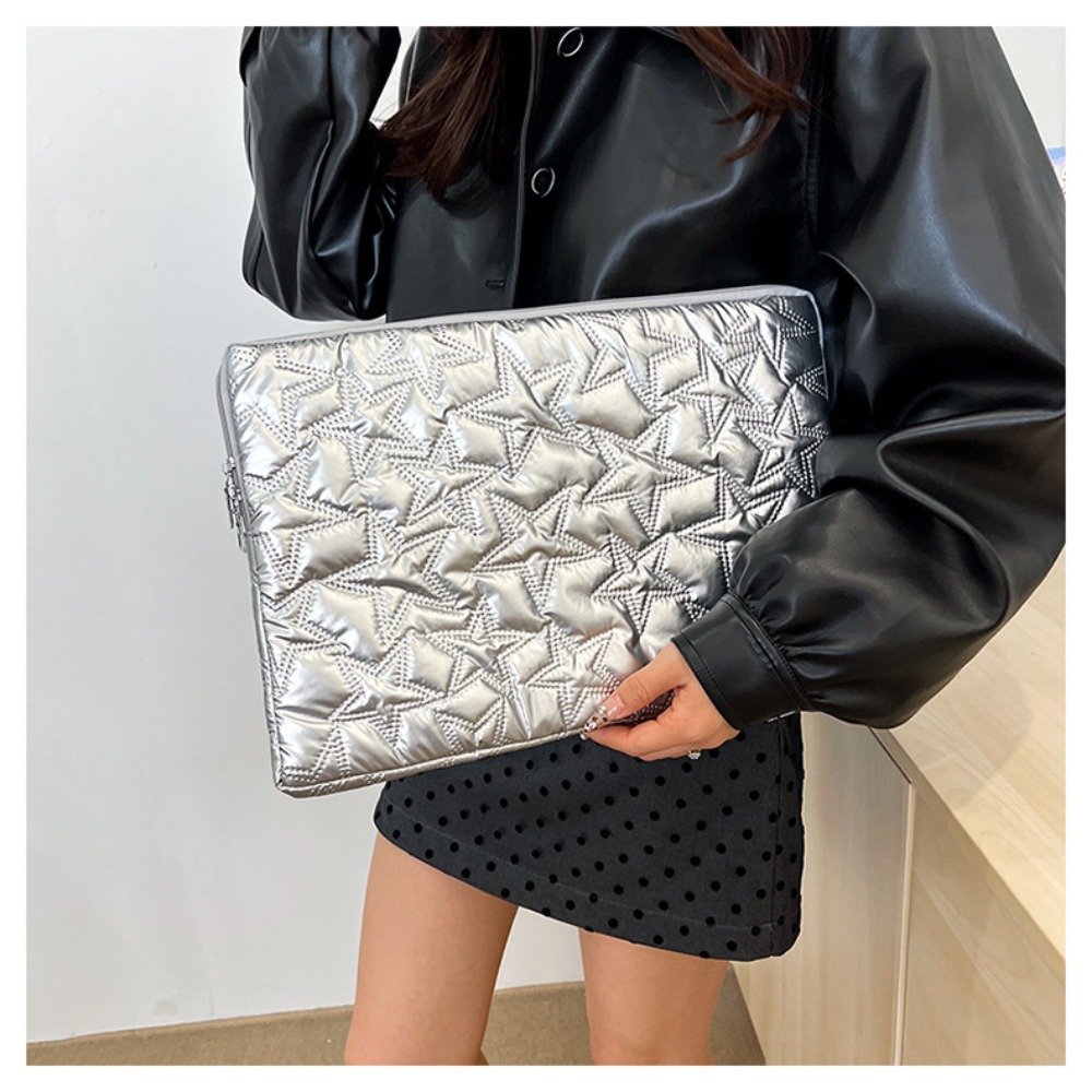 Laptop Accessories Bag - New Solid Color Laptop Case Pleats