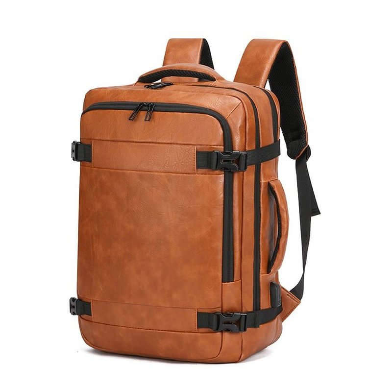 Laptop Accessories Organizer Bag - 2027 NEW Men Backpack PU Leather
