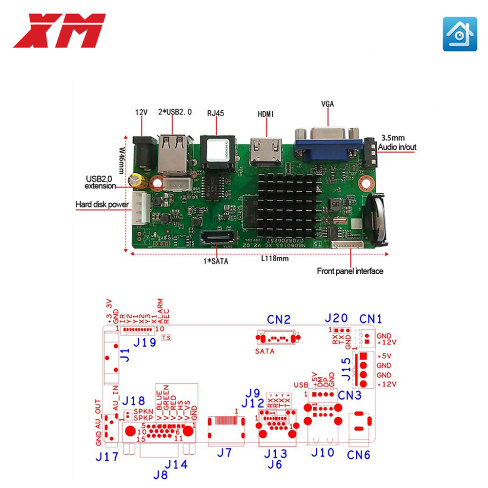 XM Original 10CH 4K 5MP H.265  - огляд і ціна Monitor Portable Usb
