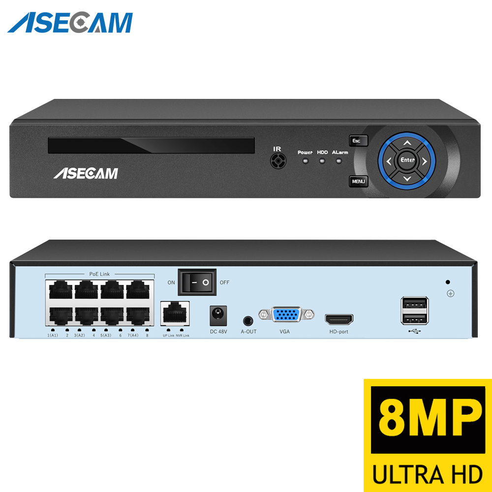 Super 8MP POE NVR Video Record - огляд і ціна Monitor Portable Usb