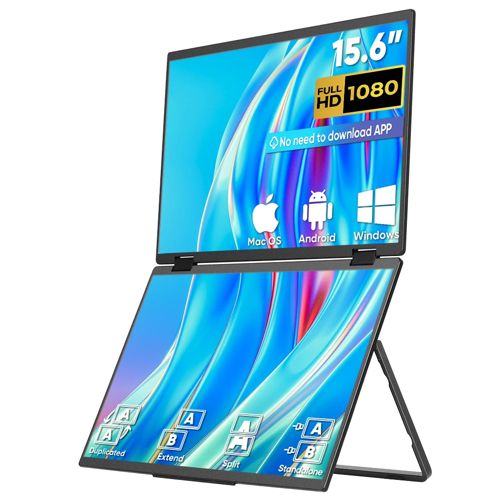 15.6 Inch Foldable Dual Triple - огляд і ціна Monitor Portable Usb