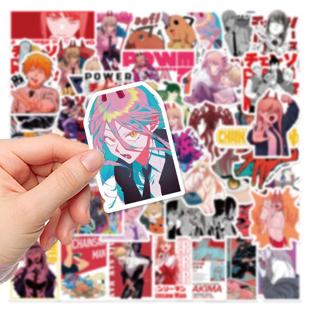New 100Pcs Chainsaw Man Anime  - огляд і ціна Laptop Accessories Gifts For Men