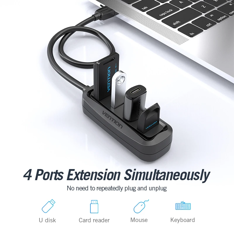 Vention USB 2.0 HUB 4 Port wit - огляд і ціна Xiaomi Laptop Accessories