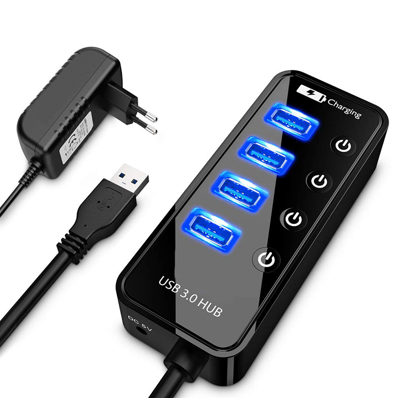 USB HUB 3.0 4 Port Smart Phone - огляд і ціна Laptop Lock Cable