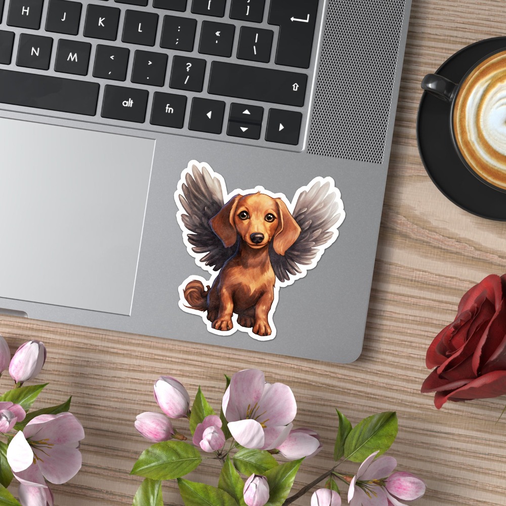 Dachshund Angel Vinyl New Must - огляд і ціна Laptop Accessories You Must Have
